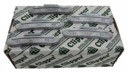 Грузики балансировочные для стальных дисков 55 г, 50 шт. CLIPPER 0255