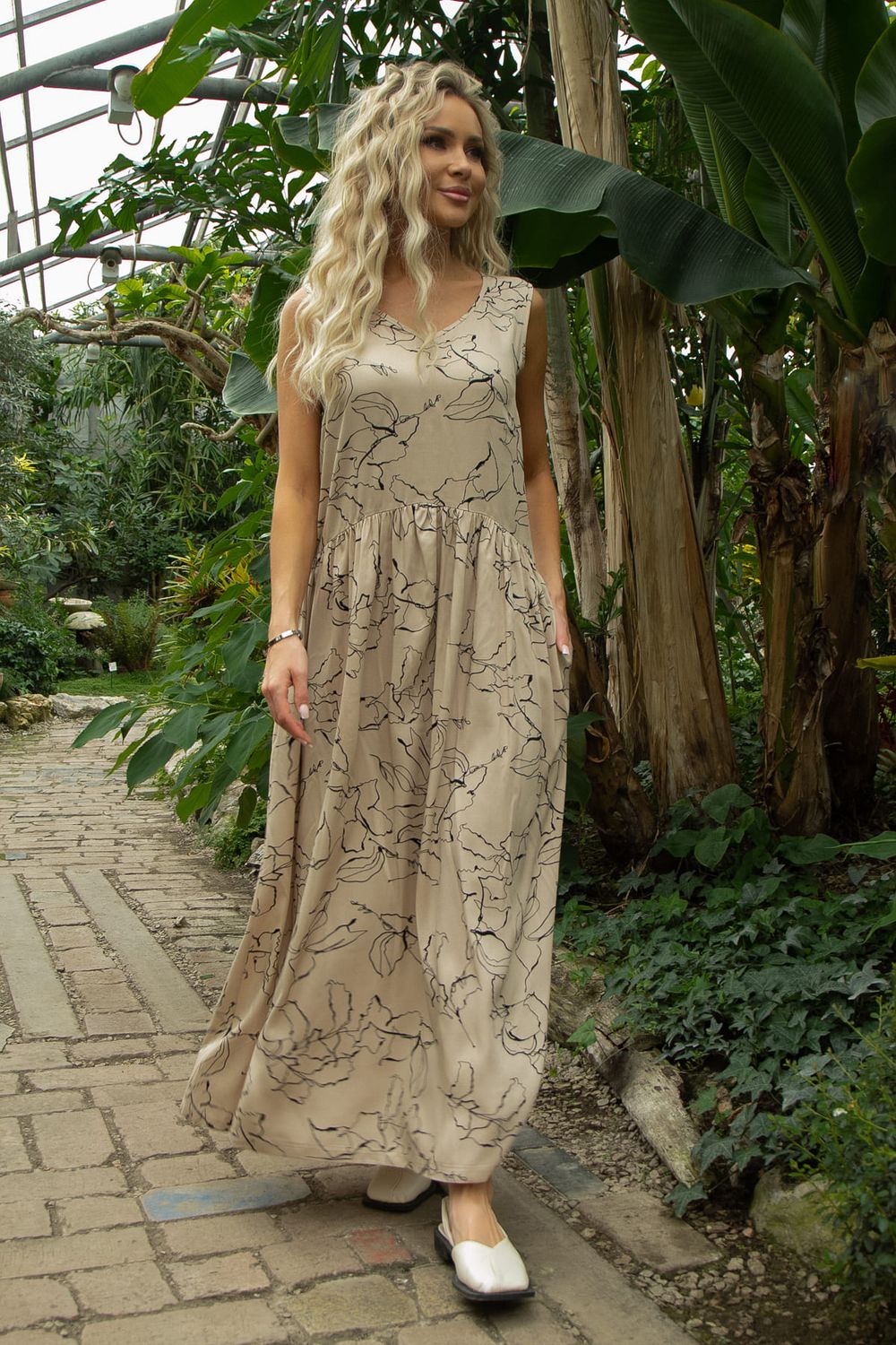 Сарафан Нерея (бежевый) П13547-1М LT Collection