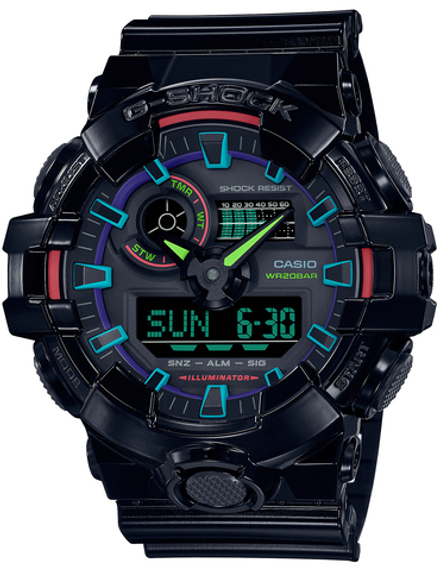 Мужские наручные часы Casio G-Shock GA-700RGB-1A