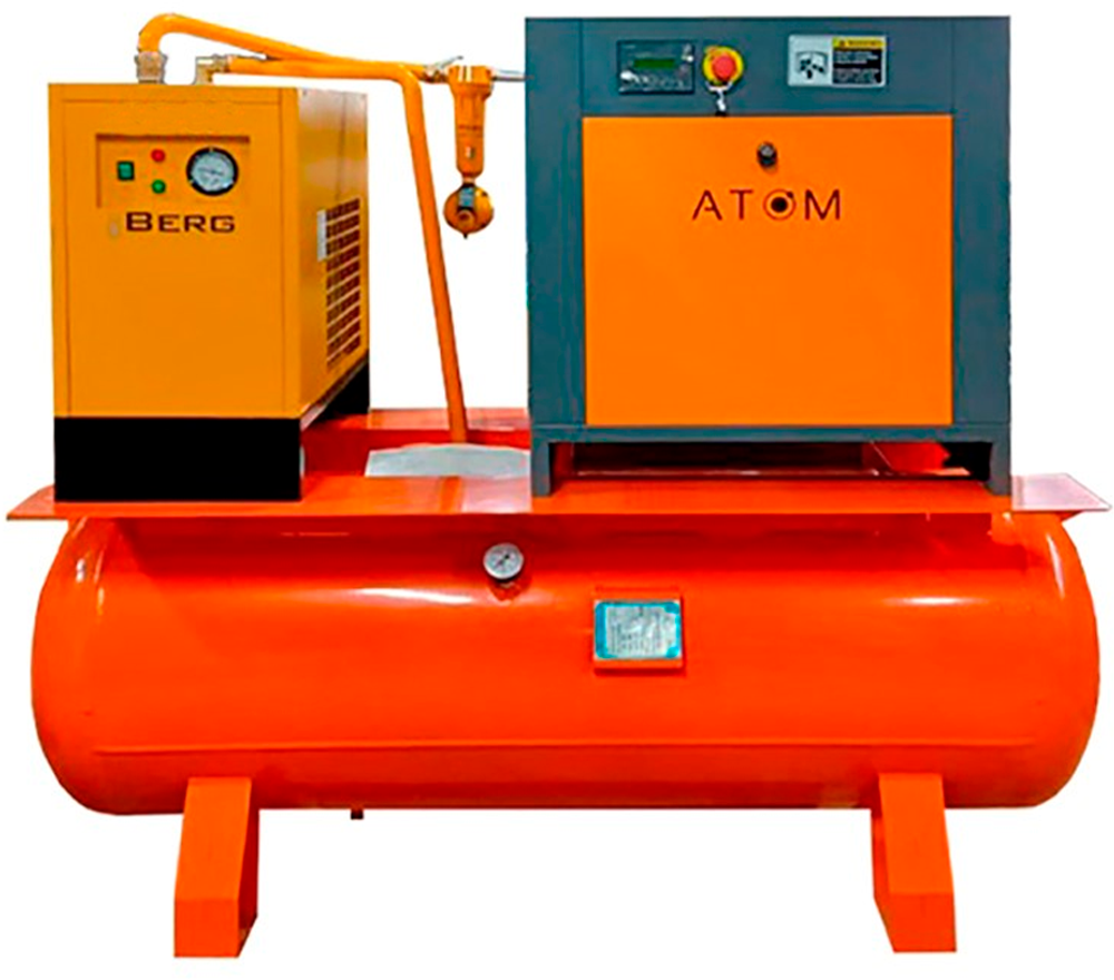 Atom А4ЕО-270 10 бар IP23 на ресивере 270 литров с осушителем