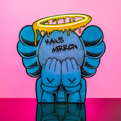 Неоновая вывеска "Кавс MIRRON"