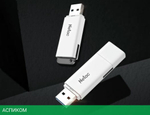 USB Flash-накопитель Netac U185 2.0 16GB белый (NT03U185N-016G-20WH)