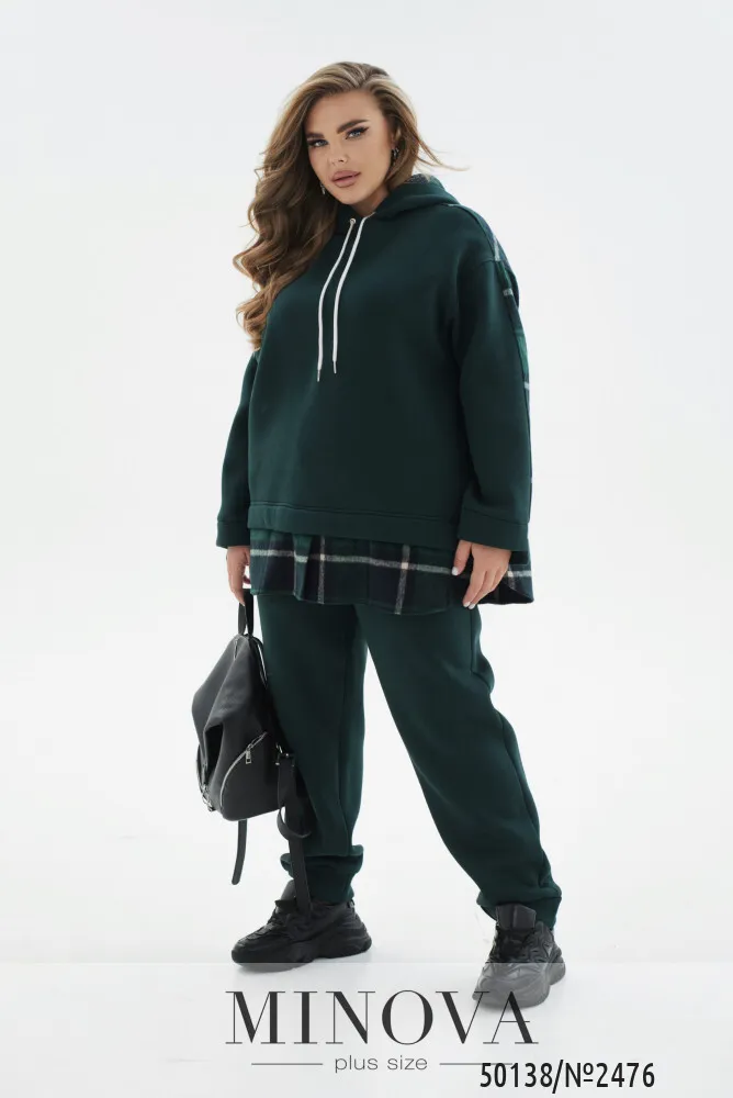 Костюм 2476-темно-зеленый Minova