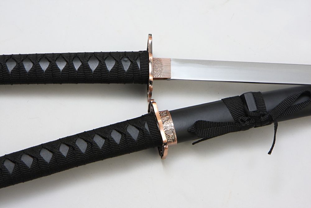 Armas Del Mundo Набор самурайских мечей, 2 шт. Ножны черные, цуба- медная
