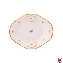 Блюдо для хлеба Queen's Crown Золотая роза 34 см