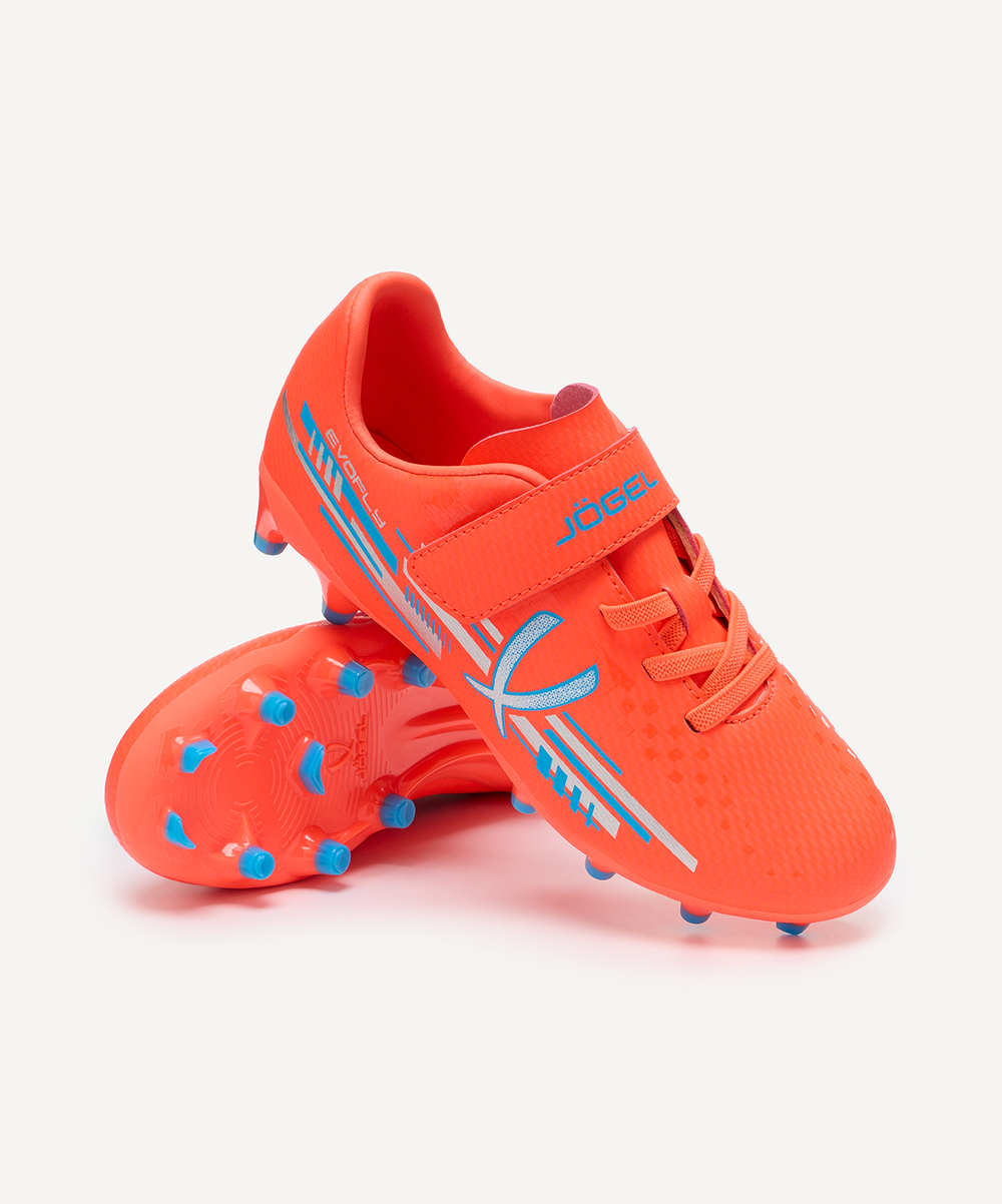 Бутсы футбольные Jogel Evofly FG Talant KIDS, коралловый