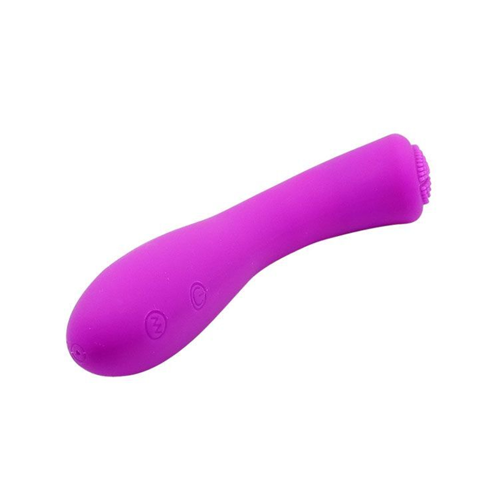 Перезаряжаемый вибратор Len - 16 см. (Цвет: лиловый)