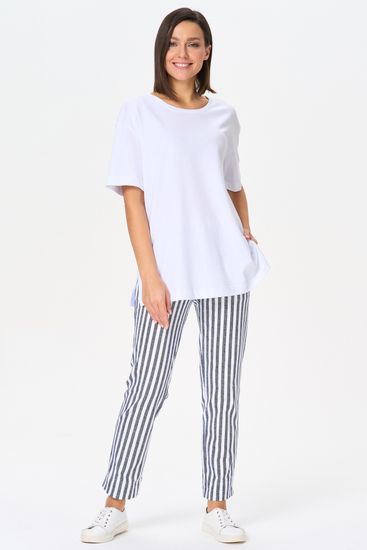 Брюки женские прямые с карманами, из хлопкового футера Лори B0205-S50