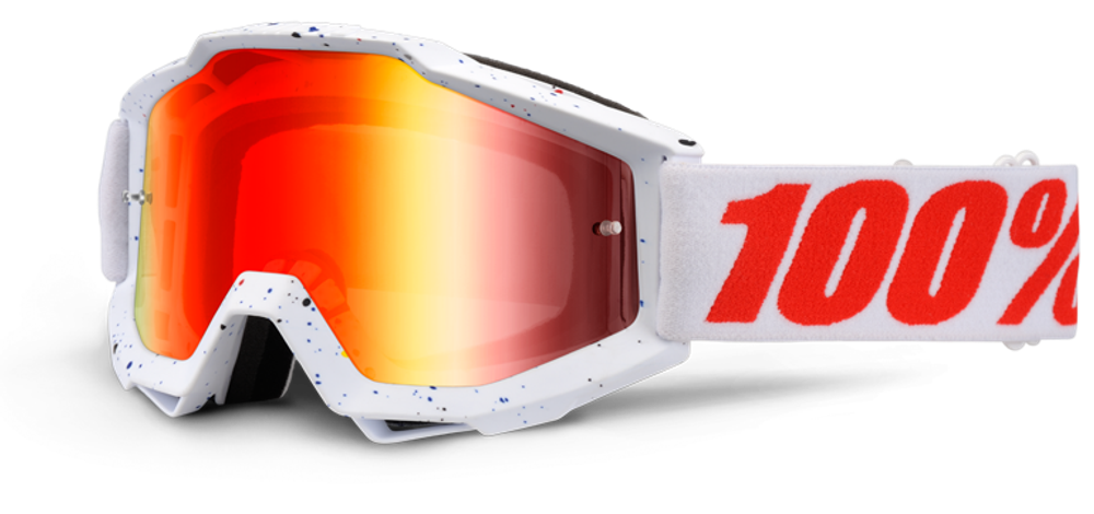 Очки 100% Accuri Skylar White / Mirror Red Lens (50210-110-02)