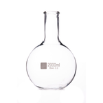 Колба плоскодонная, 2000 мл, без шлифа