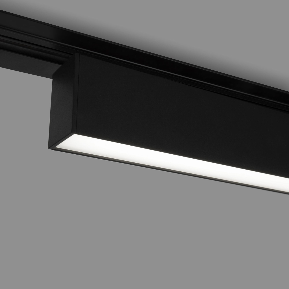 Трековый светодиодный светильник для однофазного шинопровода X-Line 20W 4200K черный матовый X-Line черный матовый 20W 4200K (LTB54) однофазный