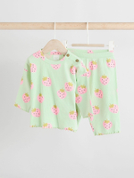 Лонгслив и брюки в комплекте для малышей Next AA6-491, Бирюзовый, Розовый