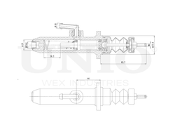 Цилиндр сцепления главный UNIO BRC-10002