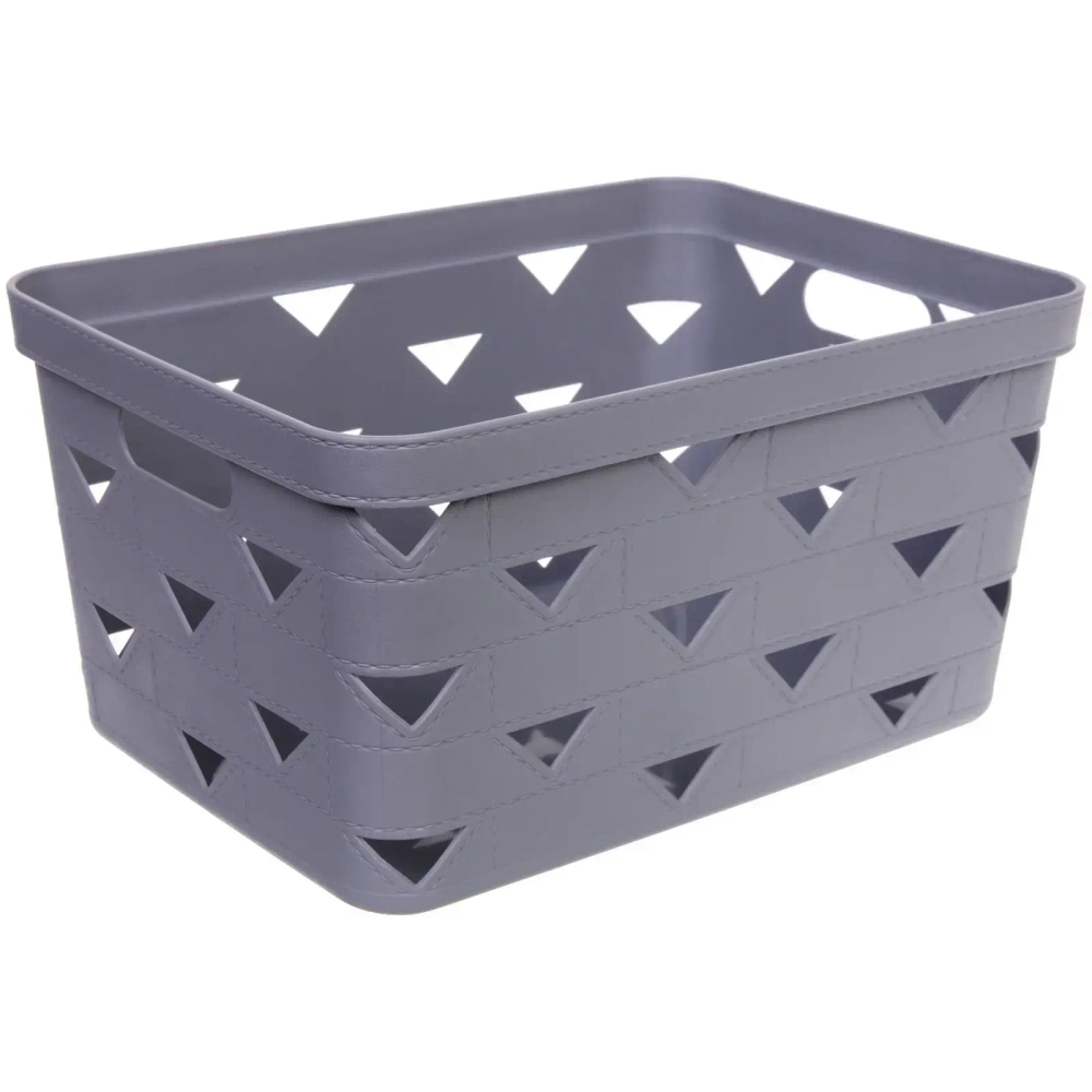 Корзинка для хранения «ЭНИГАРТ», цвет пыльно серый, 34*24.6*17.8см