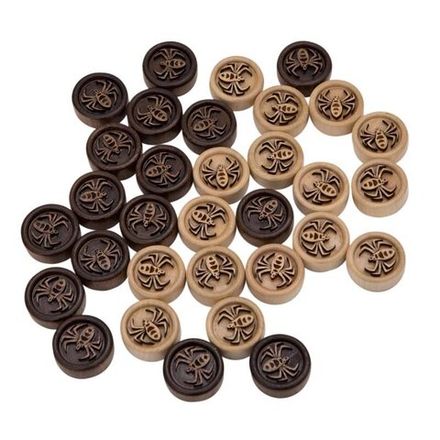 Фишки резные "Паук", Mirzoyan