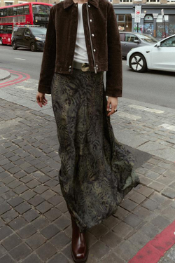 ZARA ЮБКА МИДИ ИЗ ТКАНИ С АНИМАЛИСТИЧЕСКИМ ПРИНТОМ И РЕМНЕМ, РАЗНОЦВЕТНЫЙ