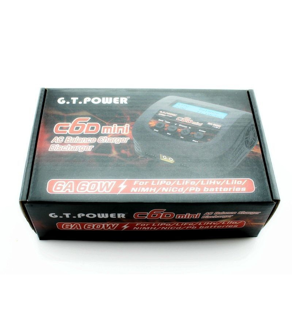 Универсальное зарядное устройство G.T.Power C6D Mini 60W, 220В, 6A