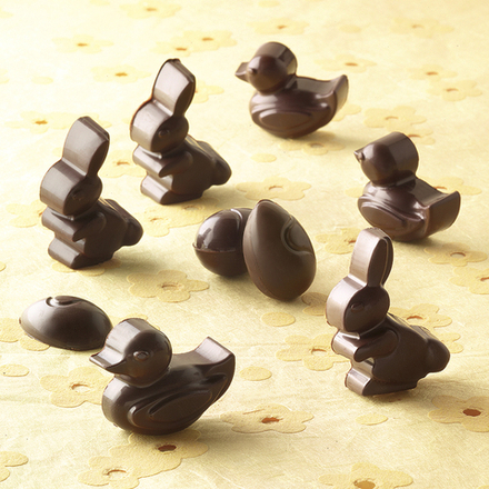 Силиконовая форма для приготовления конфет Easter 22.105.77.0065, 24.1 х 11.5 см, коричневый