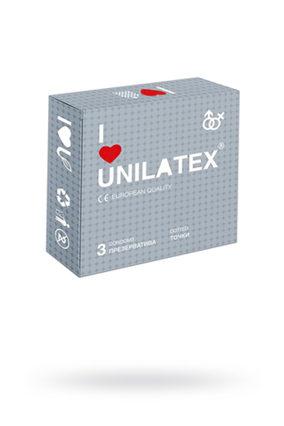 Презервативы Unilatex Dotted с точками №3 шт