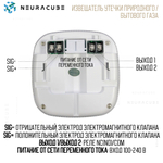 WiFi Датчик / Извещатель утечки природного / бытового газа NEURACUBE (220В)