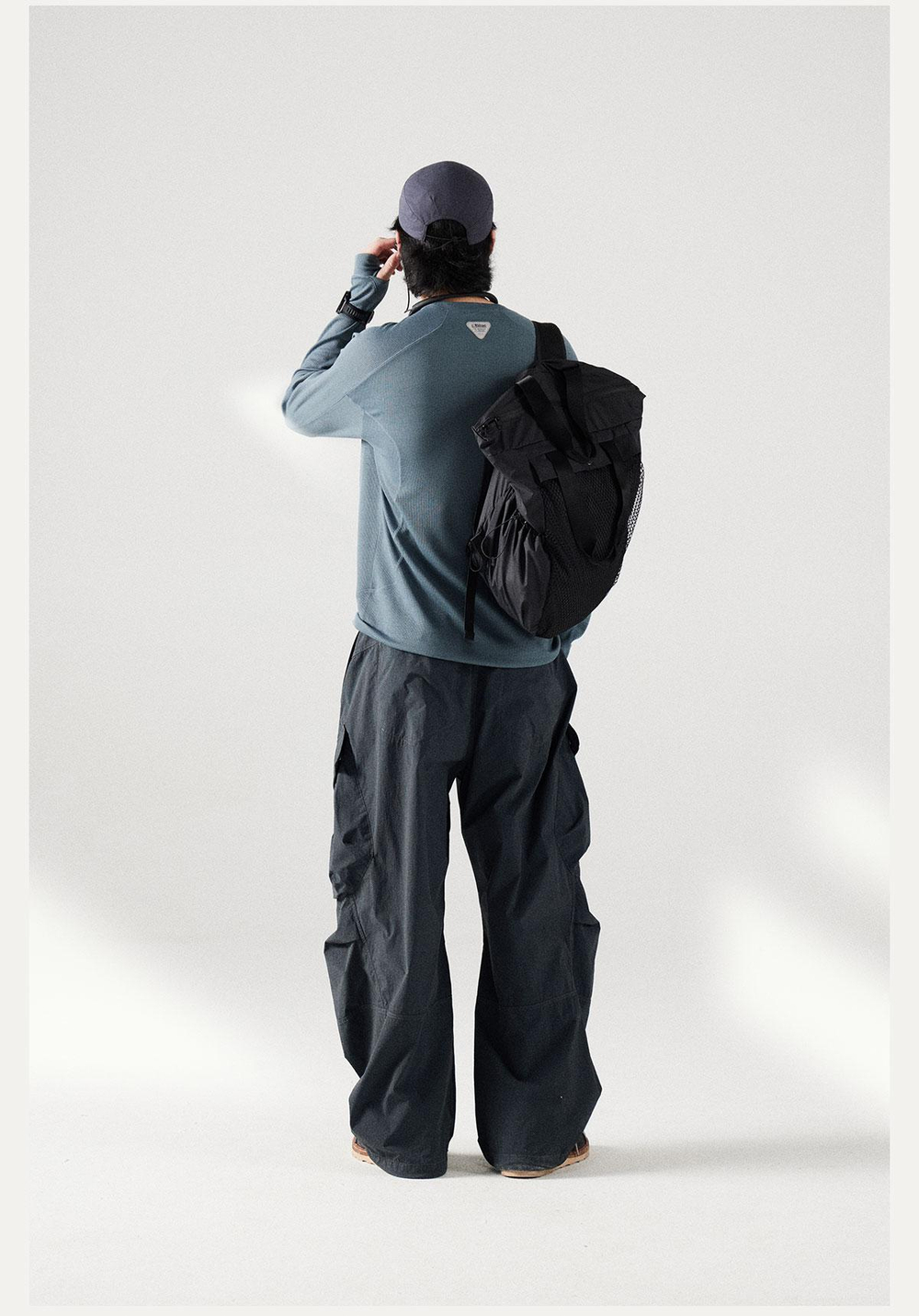 Брюки Nothomme Blue Outdoor Water Repellent Adjustable Drawstring Pants Dark Gray