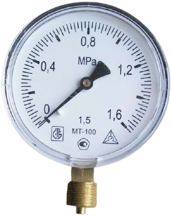 Фотография товара 'Манометр рад МТ-100 0-1,6МПаДк100 G1/2