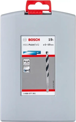 Набор сверл по металлу Bosch "HSS PointTeQ ProBox", 19 шт. 2608577351