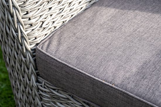 "Капучино Сингл" лаунж-зона из искусственного ротанга (гиацинт), цвет серый