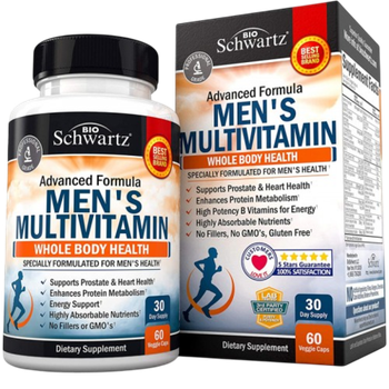 Bio Schwartz Men`s Multivitamin 60 veg caps , Мультивитамины для мужчин
