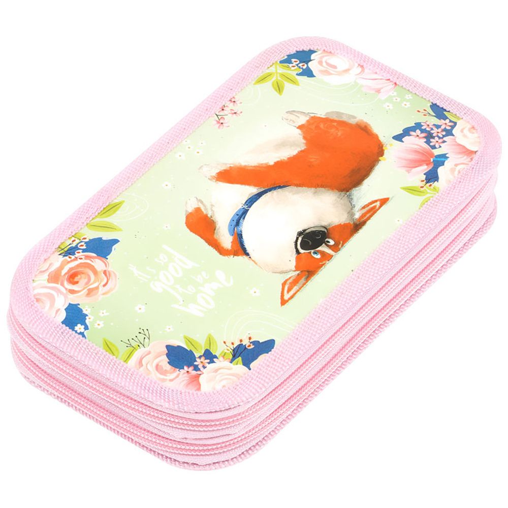 Пенал 2 отделения, 190*105 ArtSpace "Happy dog", ламинированный картон