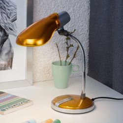 Настольный светильник ЭРА NE-301-E27-15W-OR оранжевый | Настольные светильники под лампу