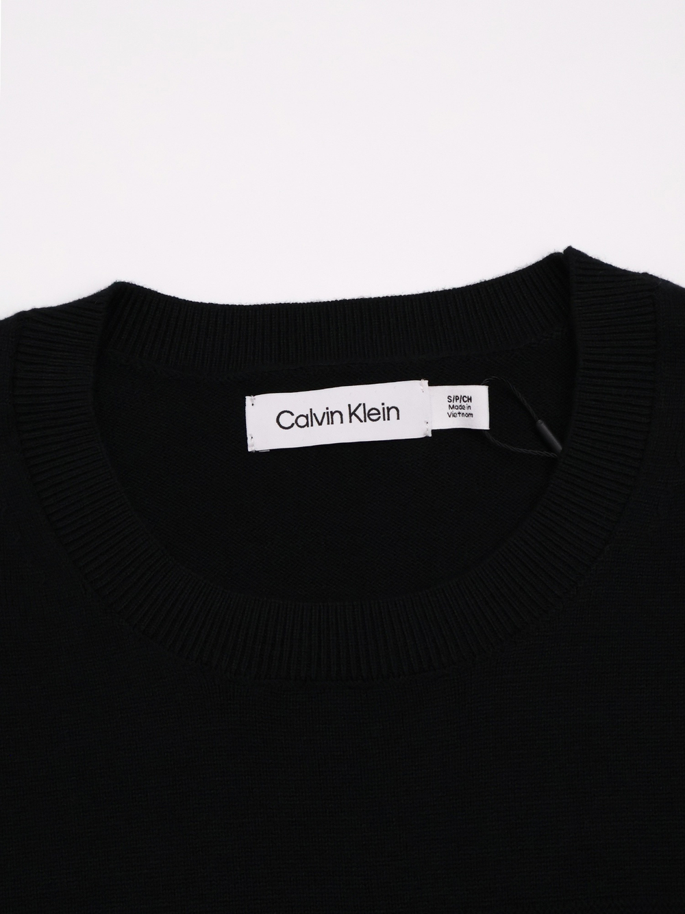 Свитер Calvin Klein Smooth Cotton Monogram Logo Black
