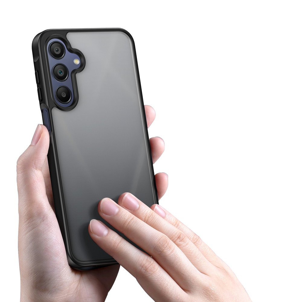 Прозрачный матовый чехол черного цвета для Samsung Galaxy A17 (5G, 4G), Galaxy A26 5G и Galaxy A16 (5G, 4G), серия Yind Series от Dux Ducis