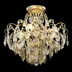 Потолочная люстра Crystal Lux ESMIRALDA PL4 GOLD