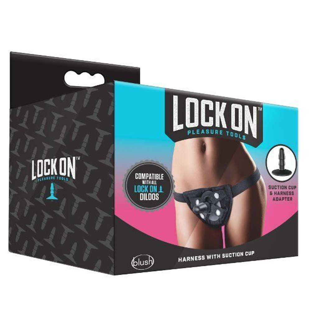 Черные трусики харнесс Strap On Harness (Цвет: черный)