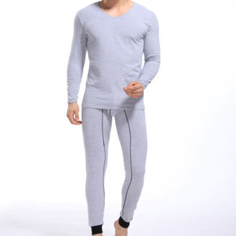 Мужской комплект нательного белья серый коттон Cockcon Grey Set