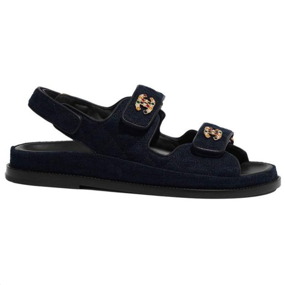 Chanel Beach Sandal 'Navy Blue'