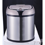 Ведро для мусора сенсорное, круглое, нерж, внутр ведро, Foodatlas JAH-9110, 6 л