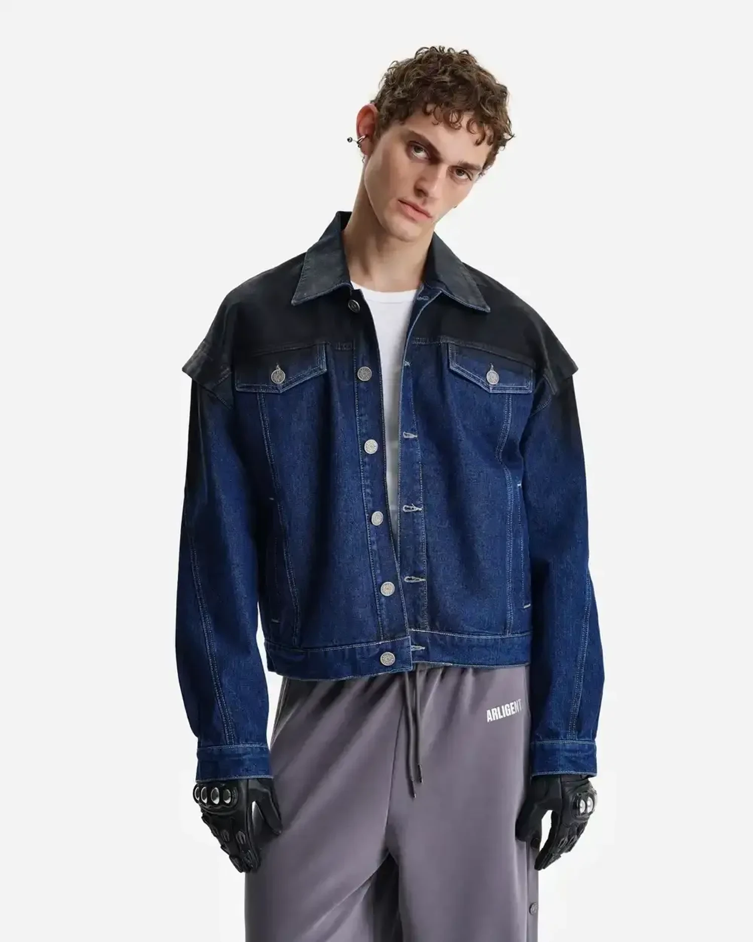 Куртка из денима Laminated