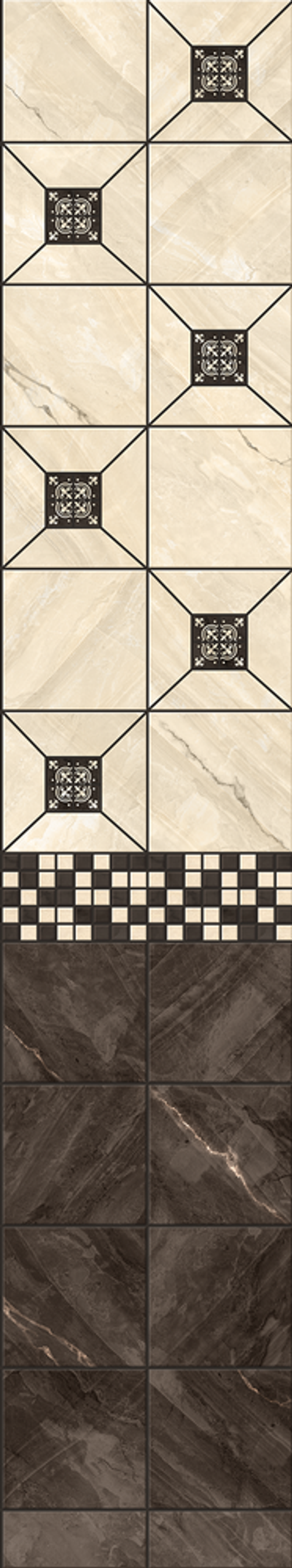 Панель ПВХ фотопечать Риальто светлый узор 2700х250мм