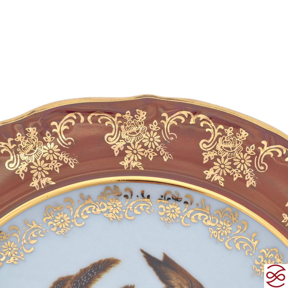 Набор тарелок Repast Охота красная Мария-тереза 21см (6 шт)