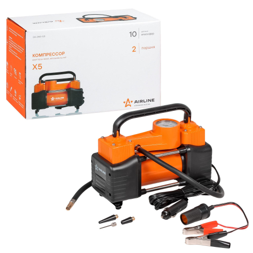 Компрессор Airline Standart X5 50 л/мин до 10 атм металлический с манометром