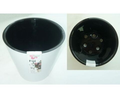 горшок для цветов InGreen London Orchid 1,6л d16см h15см с дренаж.вставкой белый перламутр пластик