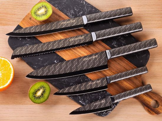 Набор ножей 6 предметов Kamille KM 7636 на магнитной подставке