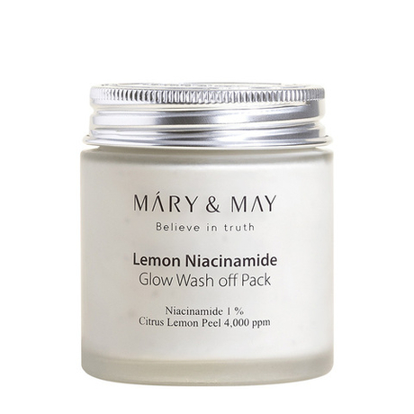 Маска для лица глиняная Mary & May Lemon Niacinamide Glow Wash Off Pack осветляющая 125 гр