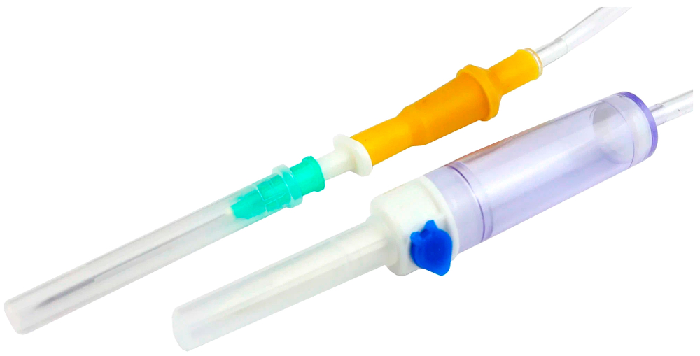 Система инфузионная с пластик.шипом типа Луер SF Medical 150 см 21G x 1/2" (0,8x40мм) 25 шт