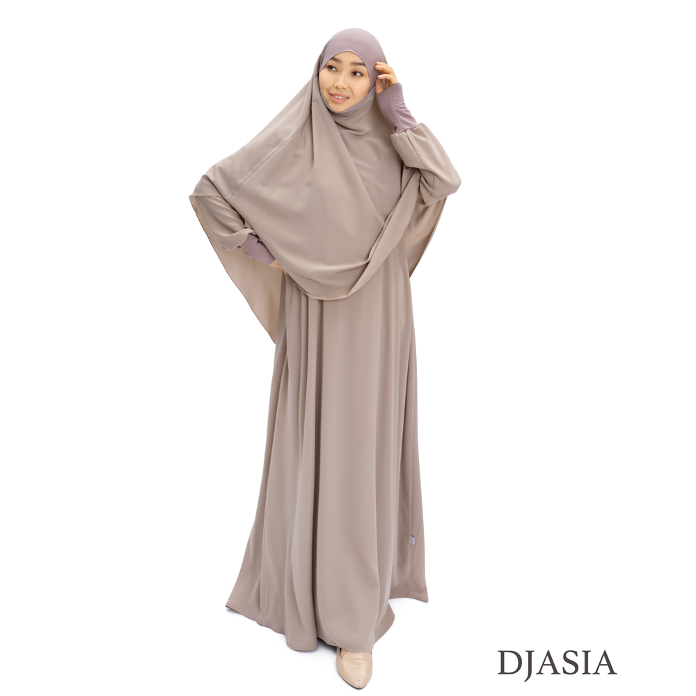 SET: DRESS WITH KHIMAR FROM MEDINA SILK (One size)