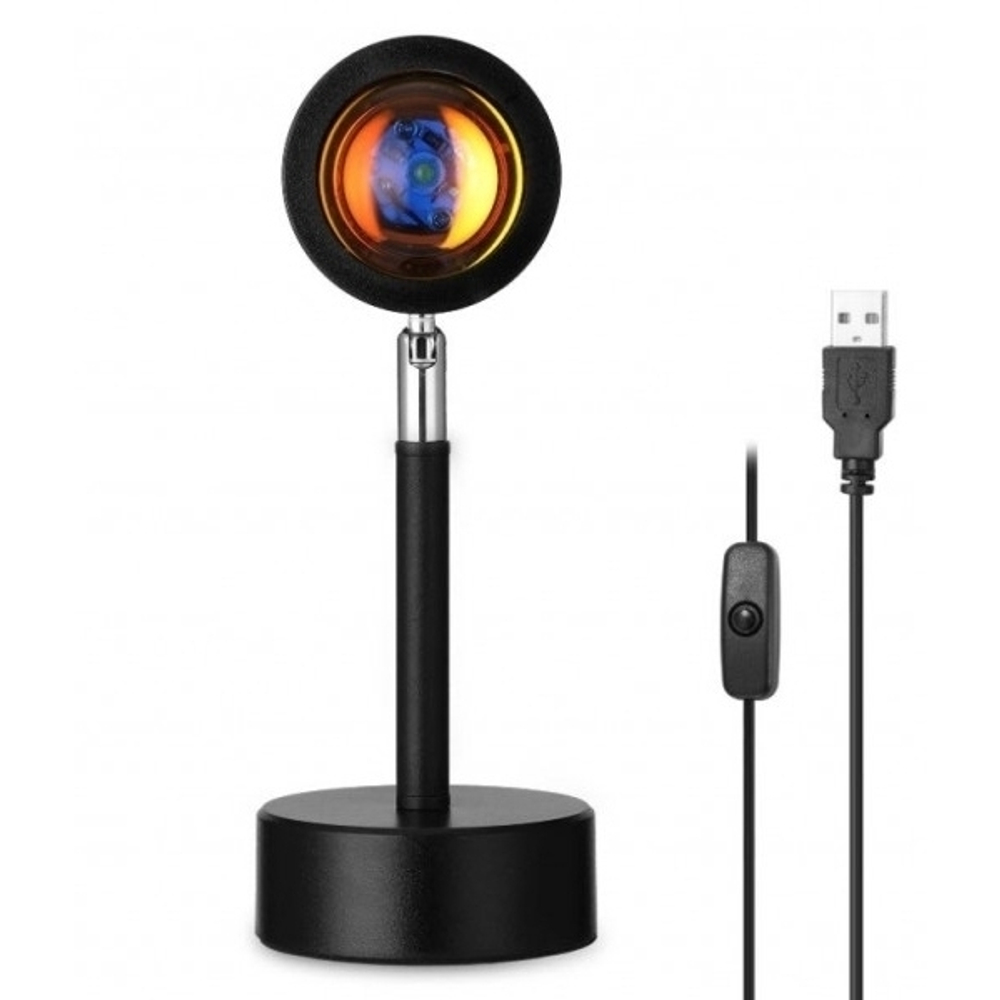 Проекционная лампа Закат, проектор, светильник "Projection Lamp, Sunset Lamp YD-009" 40см