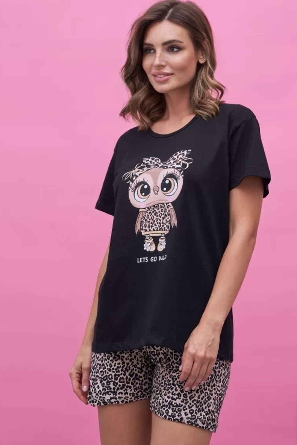 Пижама х/б шорты+футболка УшФ009