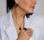Кольцо Qudo TIVOLA UNICA big (S/P) Emerald 54 686935